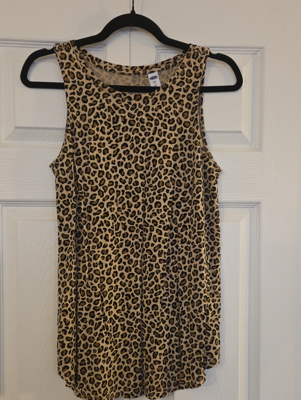 Old Navy Leopard Print Tank Top - Tan and Black